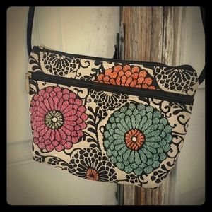 Danny K Floral Crossbody Bag